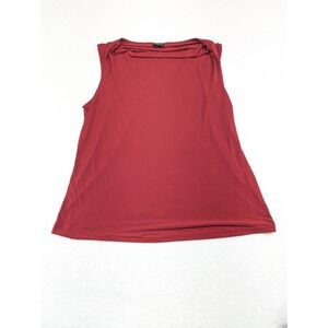 JKLA Red Drape Neck Sleeveless‎ Top Polyester Blend Plus 3X
